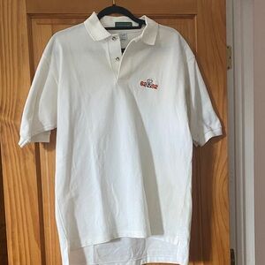 Vintage Outer Banks Cream 100% Cotton Pique Polo w/custom embroidery “6292”